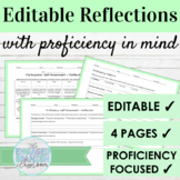 Editable Spanish Participation and Proficiency Reflection