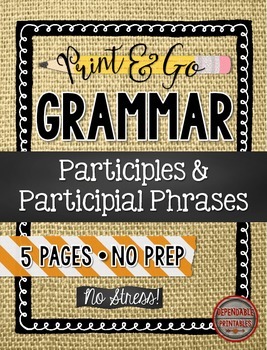 Preview of Participles and Participial Phrases