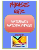 Participles and Participial Phrases Printable with Answer Key