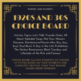 Parties and Poverty: 1920s and 1930s (US History) - Choice