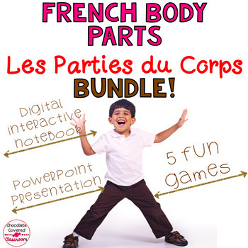 Preview of Les Parties du Corps FSL Unit - core French Body Parts Bundle of Activities