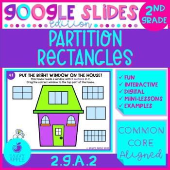 Preview of Partition Rectangles 2nd Grade Math Google Slides