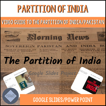 Preview of Partition of India - Google Slides Activity