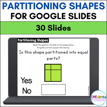 Preview of Partitioning Shapes for Google Slides (Partitioning Shapes Into Equal Parts)