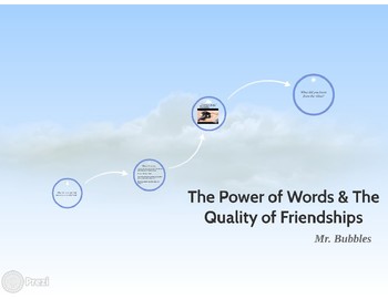 Preview of Guidance Lesson - The Power of Words in Friendship