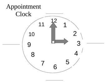 Partner Appointment Clock by Megan Altman | Teachers Pay Teachers