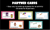 Partner Cards (30 in TOTAL - 15 pairs)