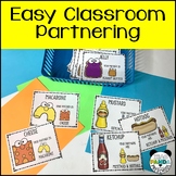 Partner Cards - Easy Classroom Pairs and Groups - Peanut B