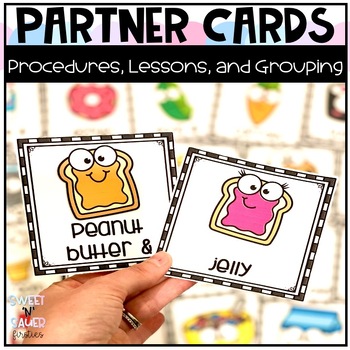 Preview of Partner Cards for Pairing and Grouping Students