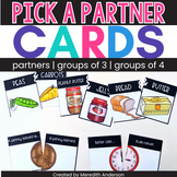 Partner Pairing Cards and Grouping Cards Pick a Partner 