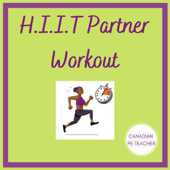 Phys Ed Partner HIIT Workout by CANADIAN PE TEACHER