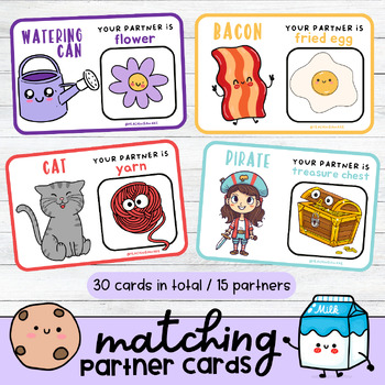 Partner Matching | Picking Partners | Partner Cards by Teaching Awake