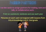 Partner Pairing Cards- CKLA Knowledge Unit 2 (2nd grade)