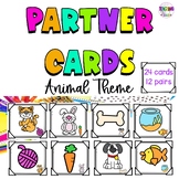 Partner Pairing Cards | Classroom Management | Animal Theme
