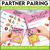 Partner Pairing Cards With Partner Matching Recording Shee