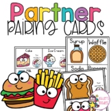 Partner Pairing Cards Peanut Butter and Jelly Cards