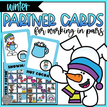 Preview of Partner Pairing Cards | Picking Partners | Pairing Students | Winter Set 10