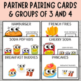 Partner Pairing Cards and Small Groups of 3 and 4 Bundle |