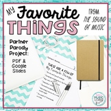 Partner Parody Project - "My Favorite Things" The Sound of Music, PDF & Google