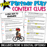Context Clues Partner Play FREEBIE for grades 4-5