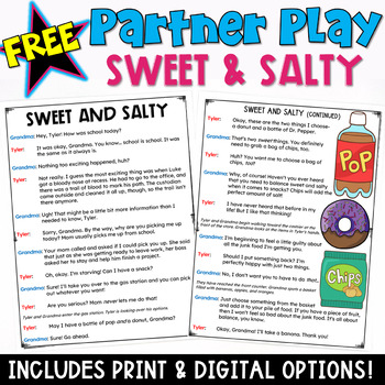 Preview of Free Partner Play: A Fun Reading Fluency and Comprehension Activity 4th and 5th