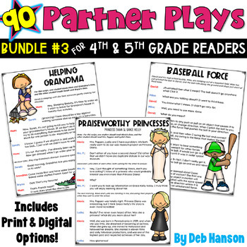 Preview of Fluency Practice: Partner Plays BUNDLE for 4th and 5th Grade Readers  SET 3