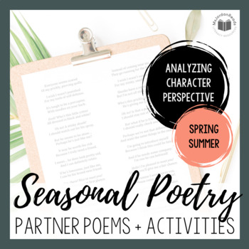 Preview of Partner Poems + Activities | Seasonal Poetry Bundle | SPRING + SUMMER