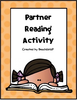 Preview of Partner Reading Activities Chart