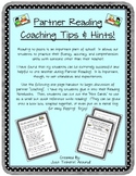 Partner Reading (Read to Someone) Peer Coaching: Hints and Tips!