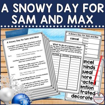 Preview of Snow Day Partner Play, Winter Partner Play, Fluency Activities