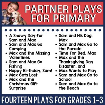 Preview of Partner Plays Bundle for Primary, Fluency Activities, Readers Theater Bundle