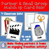 Partner/Small Group Match up Cards!