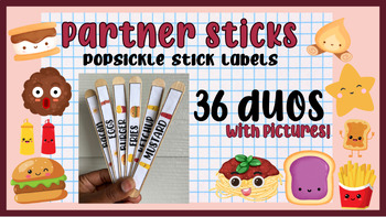 Preview of Partner Sticks Labels