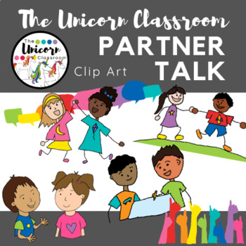 Preview of Partner Talk Collaborative Conversation Clip Art