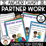 Partner Work Anchor Chart Turn and Talk