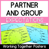 Partner Work and Group Work Posters - Classroom Expectatio