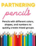 Partnering Pencils for Mixed Groups (Color, Shape, Numbers)