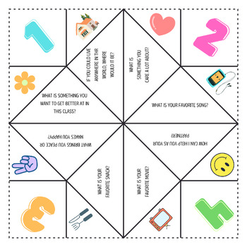 Preview of Partners Cootie Catcher