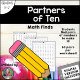 Partners of Ten Math Search and Find DIGITAL VERSION INCLUDED