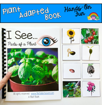 Preview of Parts Of A Plant Adapted Book With Real Photos