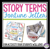 Story Elements Paper Fortune Teller Activity - Literary De