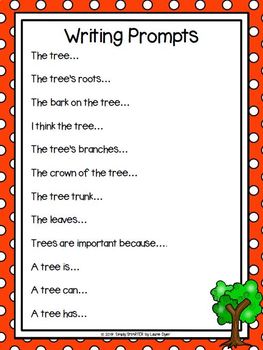 Parts Of A Tree Writing Cut and Paste Craftivity | TpT