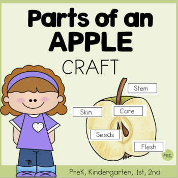 Preview of Parts Of An Apple Craft - Label An Apple Activity