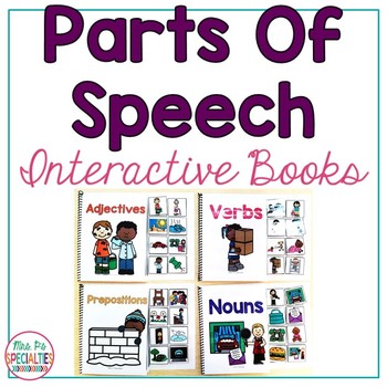 Preview of Parts Of Speech Interactive Books - Print & Digital Versions Included