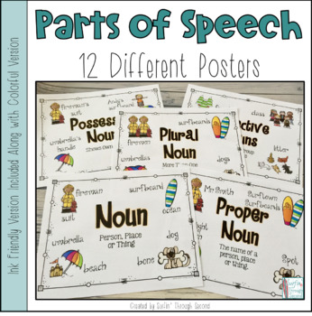 Preview of Parts Of Speech Posters