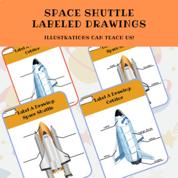 Preview of Parts Of The Space Shuttle | Labeled Illustrations | Informational Text