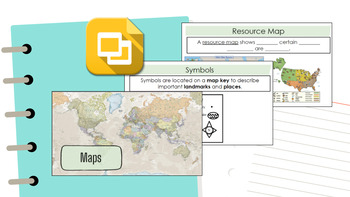 Preview of Parts and Types of Maps Google Slides