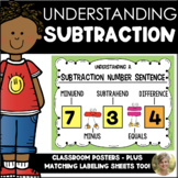 Parts of A Subtraction Sentence: Kindergarten & First - Ma