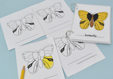Parts of Butterfly Coloring Set with Control Cards - Monte