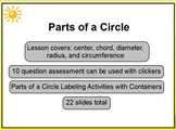 Parts of Circle 3rd 4th 5th Geometry Promethean ActivInspi